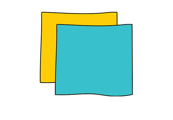 Two rectangles of fabric